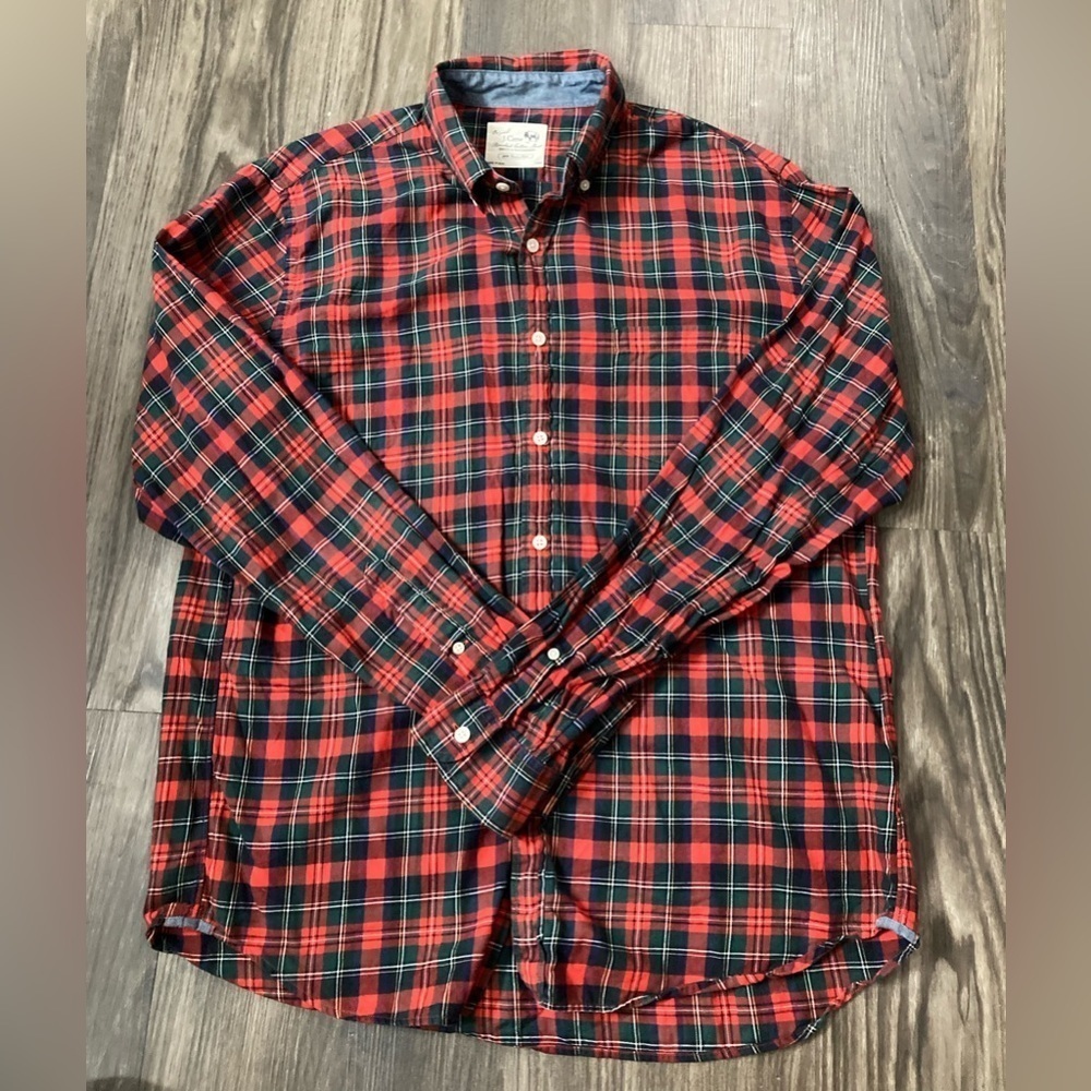 J. Crew Large Brushed Cotton Button Down Shirt